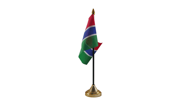 Gambia Table Flags